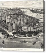 New York City Manhattan 1905 Acrylic Print