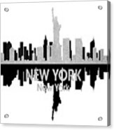 New York Ny 4 Squared Acrylic Print