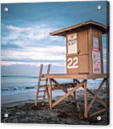 Newport Beach Ca Lifeguard Tower 22 Photo Acrylic Print