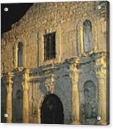 Nightfall On The Alamo Acrylic Print