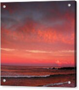 Nj Beach Sunset 4 Acrylic Print