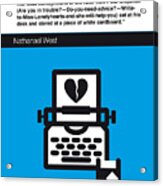 No011-my-miss Lonelyhearts-book-icon-poster Acrylic Print