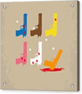 No069 My Reservoir Dogs Minimal Movie Poster Acrylic Print