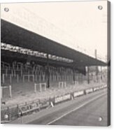 Norwich City - Carrow Road - South Stand 1 - Bw - 1960s Acrylic Print