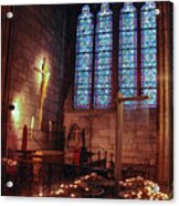 Notre Dame Candles Acrylic Print