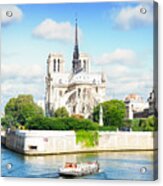 Notre Dame Cathedral, Paris France Acrylic Print