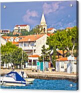 Novalja On Pag Island Waterfront View Acrylic Print