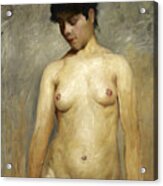 Nude Girl, A Study Acrylic Print