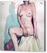 Nude With Cast Shadow Acrylic Print
