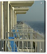 Ocean View Balconies - Melbourne Fl Acrylic Print