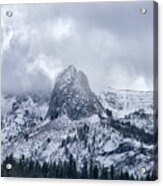 October Snowfall - Crystal Crag - Lake George - Mammoth - California Acrylic Print