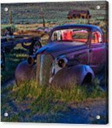 Old Bodie Car By Moonlight Acrylic Print