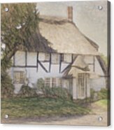 Old Cottage, Micheldever Acrylic Print