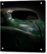 Old Green Coupe Toy Car Acrylic Print