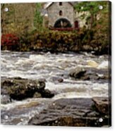 Old Mill At Dochart Waterfalls Acrylic Print