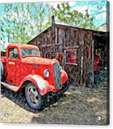 Old Red Acrylic Print