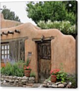 Old Santa Fe Cottage Acrylic Print