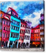 Old Town In Warsaw #11 Acrylic Print