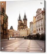 Old Town Square  Of Prague Acrylic Print