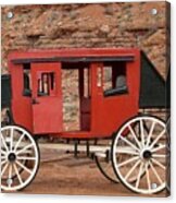 Old West Taxi Acrylic Print