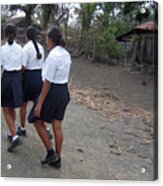 Ometepe Girls Acrylic Print