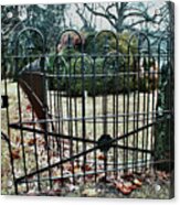 Open Cemetery Gate Acrylic Print