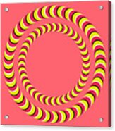 Optical Illusion Circle In Circle Acrylic Print