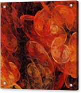 Orange Blossom Abstract Acrylic Print