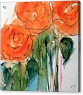 Orange Roses Acrylic Print