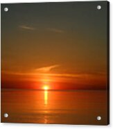 Orangy Skies Acrylic Print