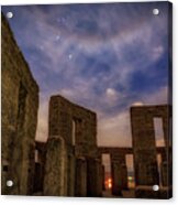 Orion Over Stonehenge Memorial Acrylic Print