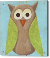 Otis The Owl Nursery Art Acrylic Print