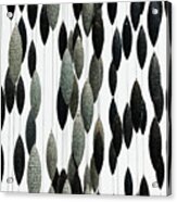 Oval Zebra Stripes Faded Squares Grays Greens Lines 2 8282017 Acrylic Print