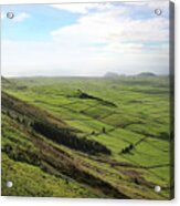 Over The Rim On Terceira Island, The Azores Acrylic Print