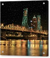 Over The Willamette Under The Stars Acrylic Print