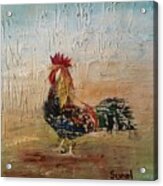 Owning The Farmyard Acrylic Print