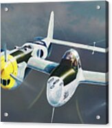 P-38 On The Prowl Acrylic Print