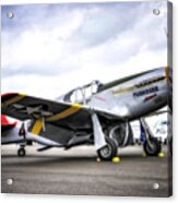 P51-c Mustang In Hdr Acrylic Print