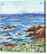 Pacific Ocean Shore Monterey Acrylic Print