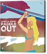 Paddle Out Acrylic Print