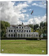 Palace Of President In Paramaribo Acrylic Print