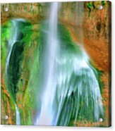 Panorama Lower Calf Creek Falls Escalante Nm Utah Acrylic Print