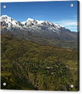 Panoramic View Of Northern Part Of Cordillera Real Bolivia Acrylic Print