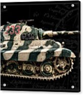 Panzer Tiger Ii Side Bk Bg Acrylic Print