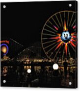 Paradise Pier And Mickey's Fun Wheel Acrylic Print
