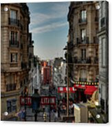 Paris - Montmartre Streetscape 004 Acrylic Print