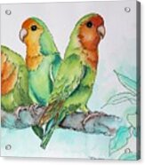 Parrots Trio Acrylic Print