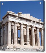 Parthenon Front Facade Acrylic Print