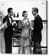 Party Guests At Refrigerator, C.1930-40s Acrylic Print