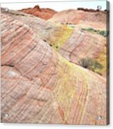 Pastel Dunes In Valley Of Fire Acrylic Print